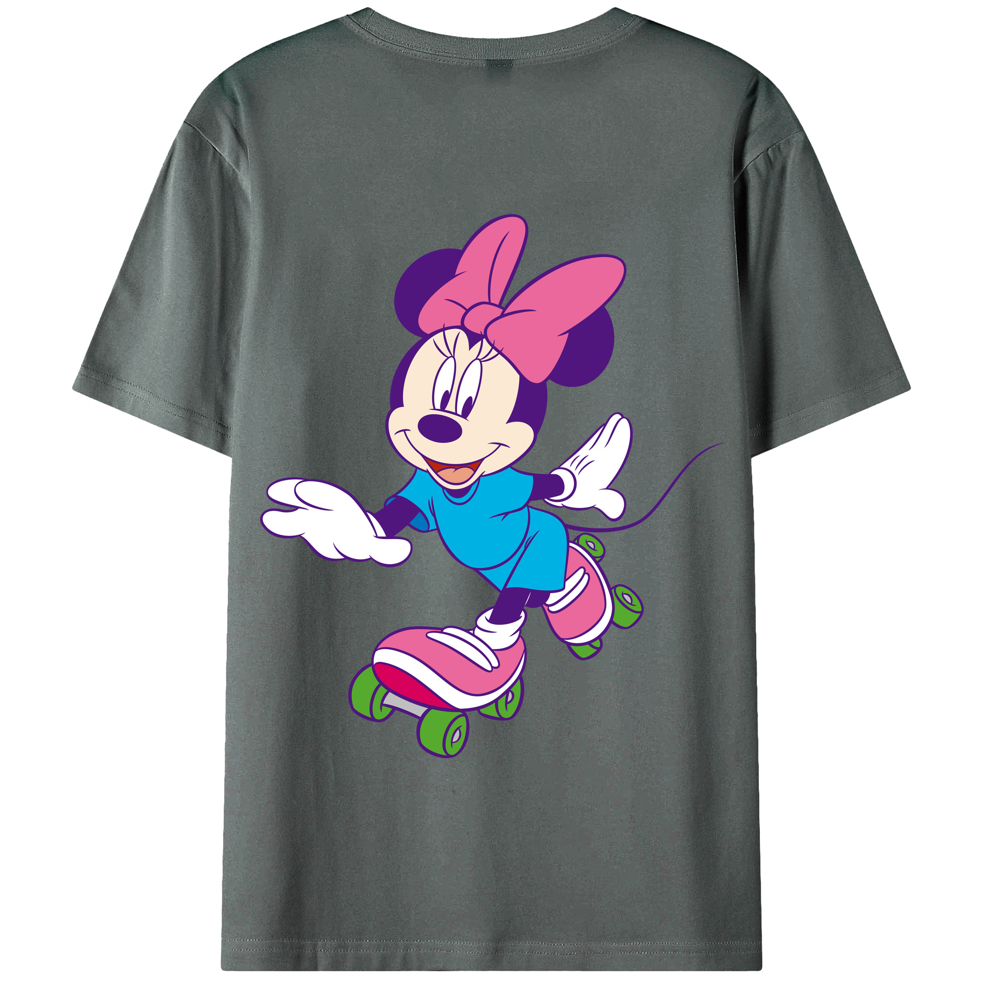 （画像用） ミッキーマウス Mickey Mouse 綿100％半袖Tシャツ（背面プリント）